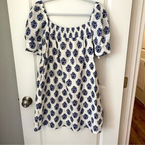 J. Crew Blue Floral Dress